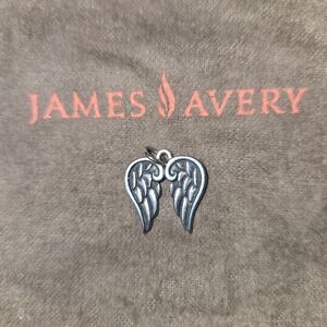 James Avery Silver Angel Wings Pendant